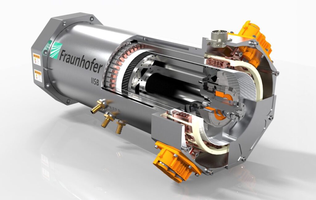 Заряженные электромобили | Fraunhofer IISB разрабатывает тяговый двигатель со шпильковой обмоткой мощностью 750 кВт для гибридно-электрических региональных самолетов, достигая 8 кВт/кг. 1 fraunhofer-750-kw-hairpin-winding-traction-motor.jpg